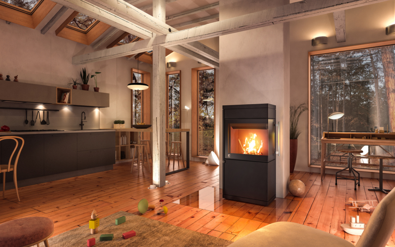 Kaminöfen Drooff LIVERA 2 PANORAMA M